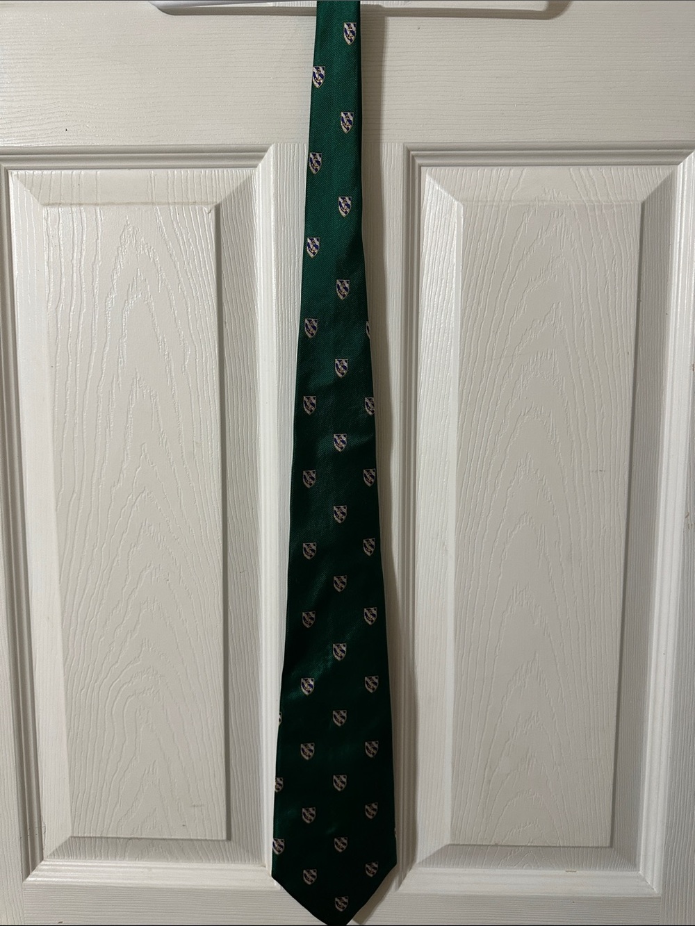Polo by Ralph Lauren Green Shield Motif Silk Tie